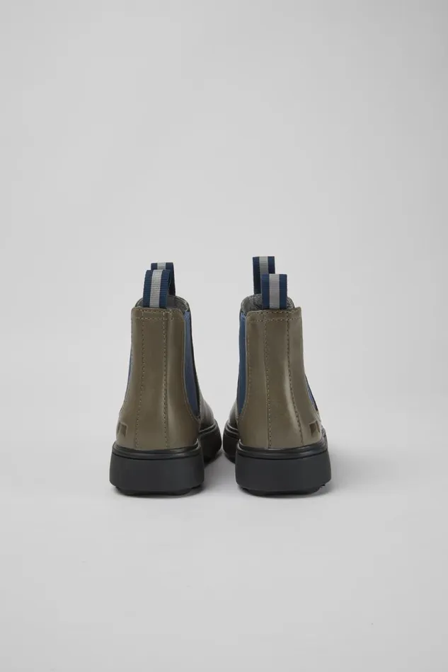 Kids Camper Boots Norte Gray And Blue Ankle Boots