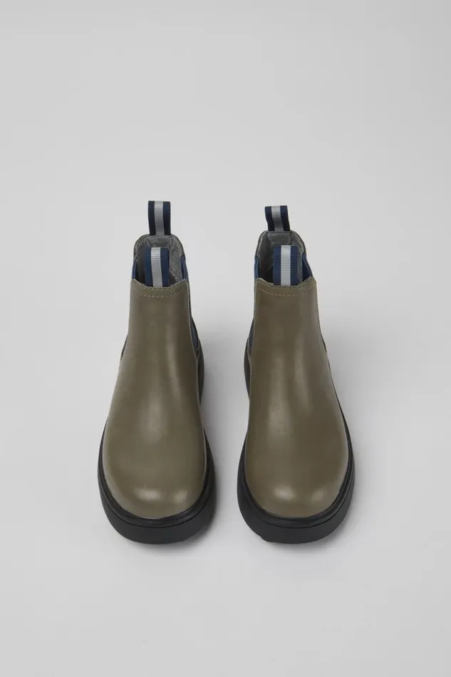 Kids Camper Boots Norte Gray And Blue Ankle Boots