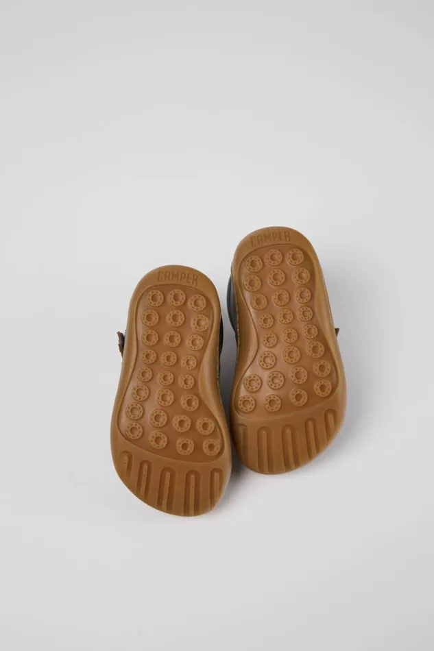Kids Camper Boots Peu Blue Leather Kids039 Shoes