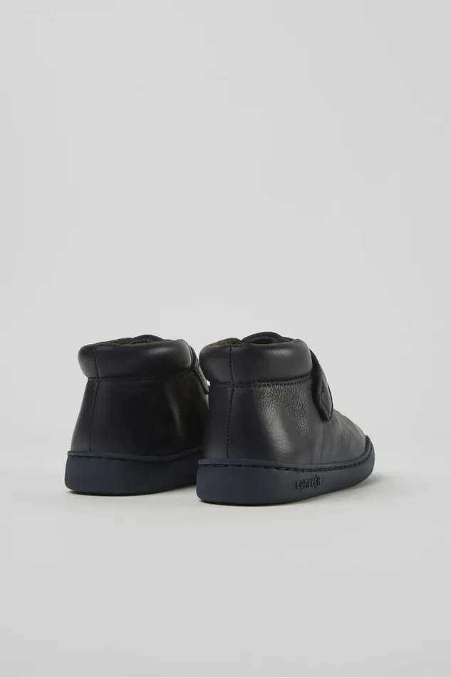 Kids Camper Boots Peu Touring Dark Blue Leather Sneakers Kids Camper Boots Peu Touring Dark Blue Leather Sneakers