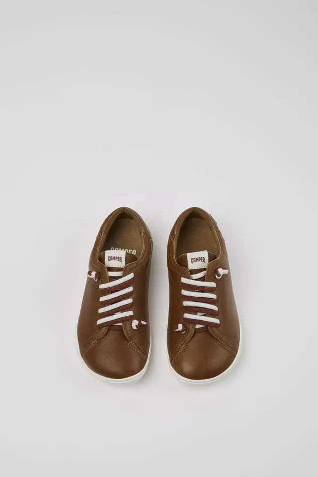 Kids Camper Casual Shoes Peu Brown Leather Kids039 Shoes Kids Camper Casual Shoes Peu Brown Leather Kids039 Shoes