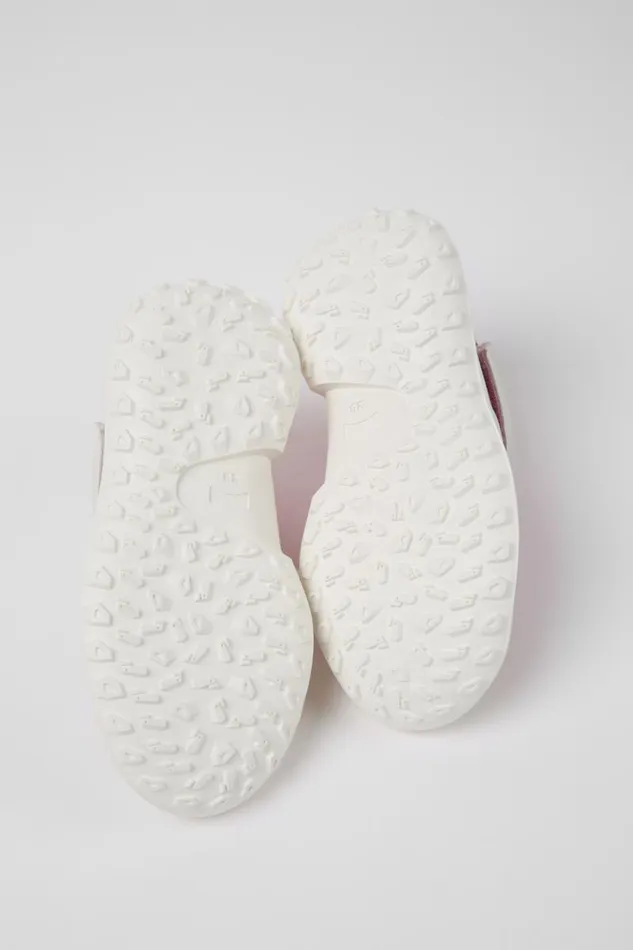 Kids Camper Sneakers CRCLR Pink Leather And Textile Sneakers For Kids