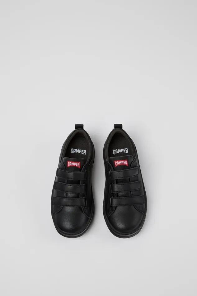 Kids Camper Sneakers Runner Black Leather And Textile Sneakers For Kids Kids Camper Sneakers Runner Black Leather And Textile Sneakers For Kids