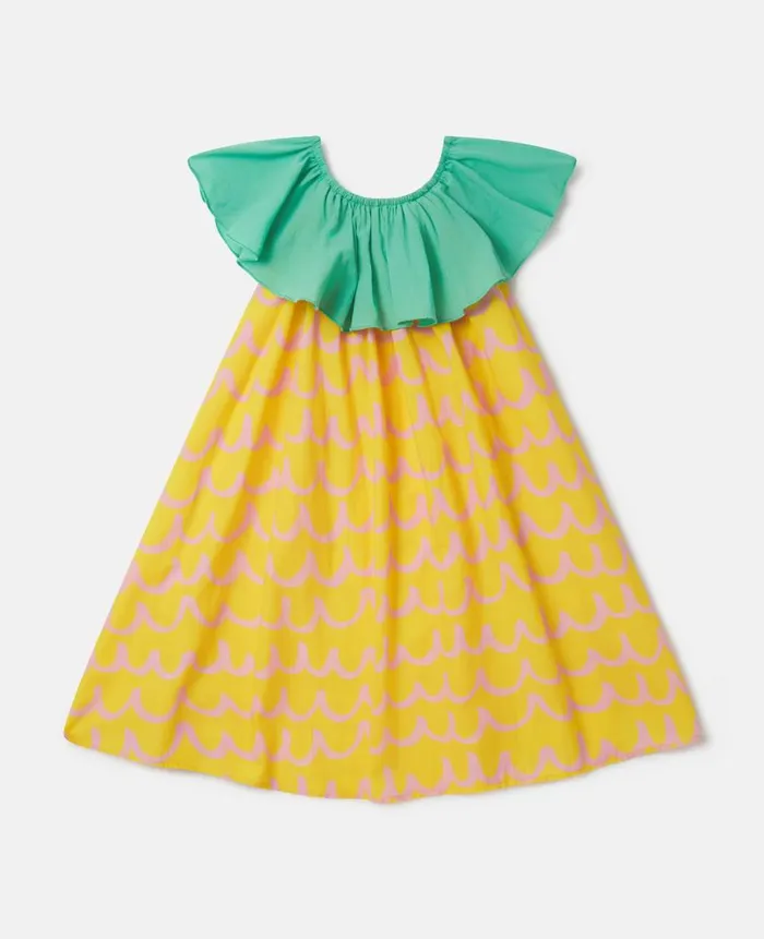 Kids Dresses and Jumpsuits Stella McCartney Flower Graphic Tank Dress Yellow