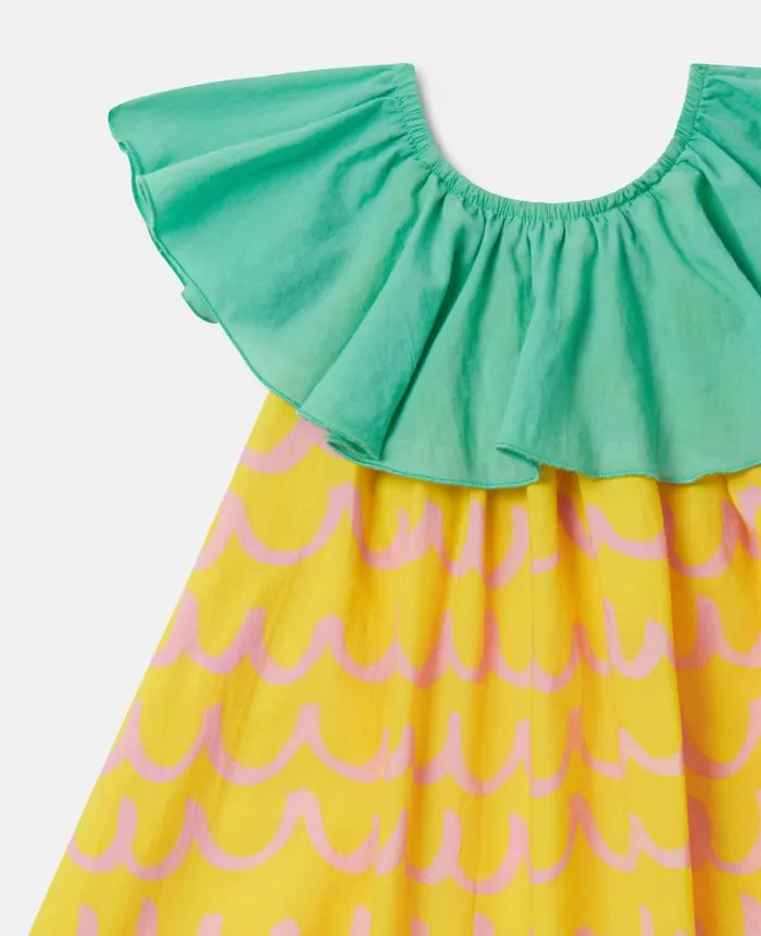 Kids Dresses and Jumpsuits Stella McCartney Flower Graphic Tank Dress Yellow