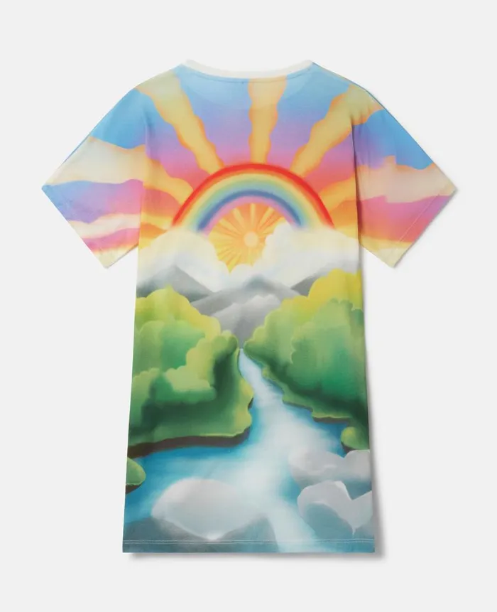 Kids Dresses and Jumpsuits Stella McCartney Smile Print TShirt Dress Multicolour