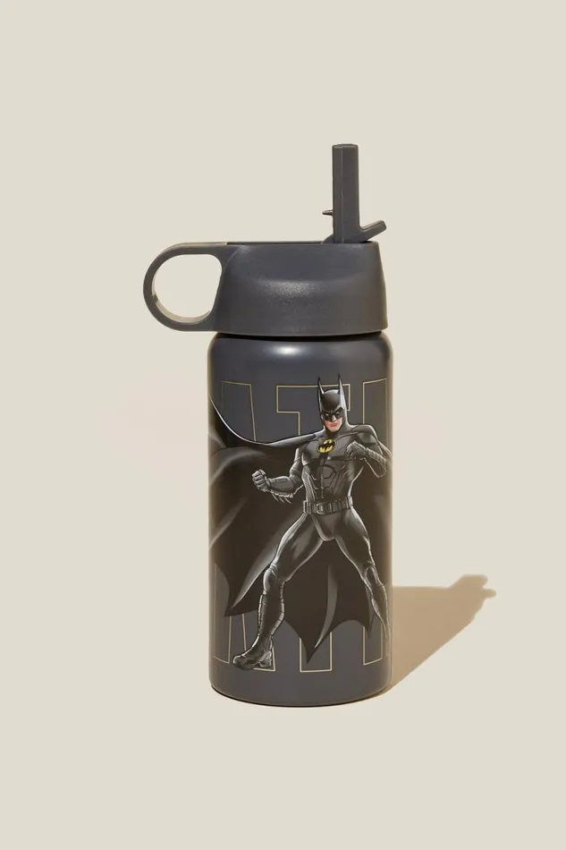 Kids Metal Drink Bottle Lcn Wb Batmanphantom GirlsBoys Cotton On Drink Bottles