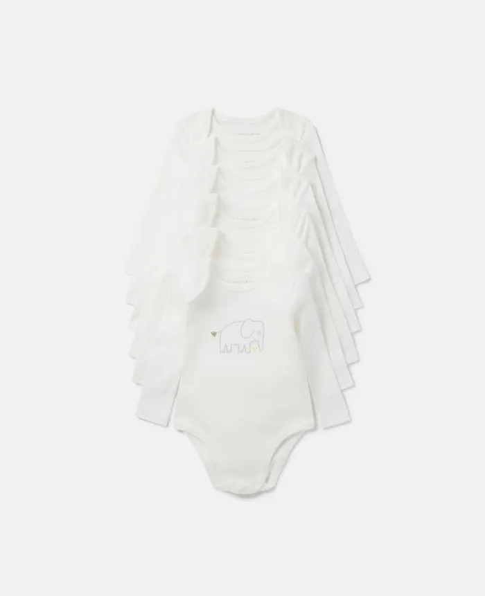 Kids Newborn 0 8211 24 Months Stella McCartney 7 Pack Of Animal Print Days Of The Week Bodysuits White Kids Newborn 0 8211 24 Months Stella McCartney 7 Pack Of Animal Print Days Of The Week Bodysuits White