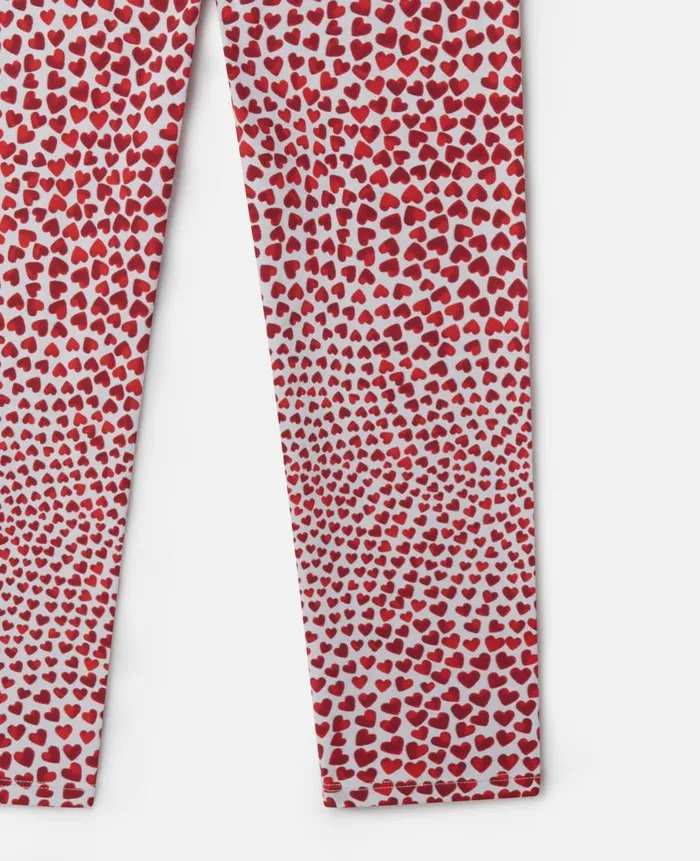 Kids Pants and Shorts Stella McCartney High Summer Hearts Leggings High Summer Hearts