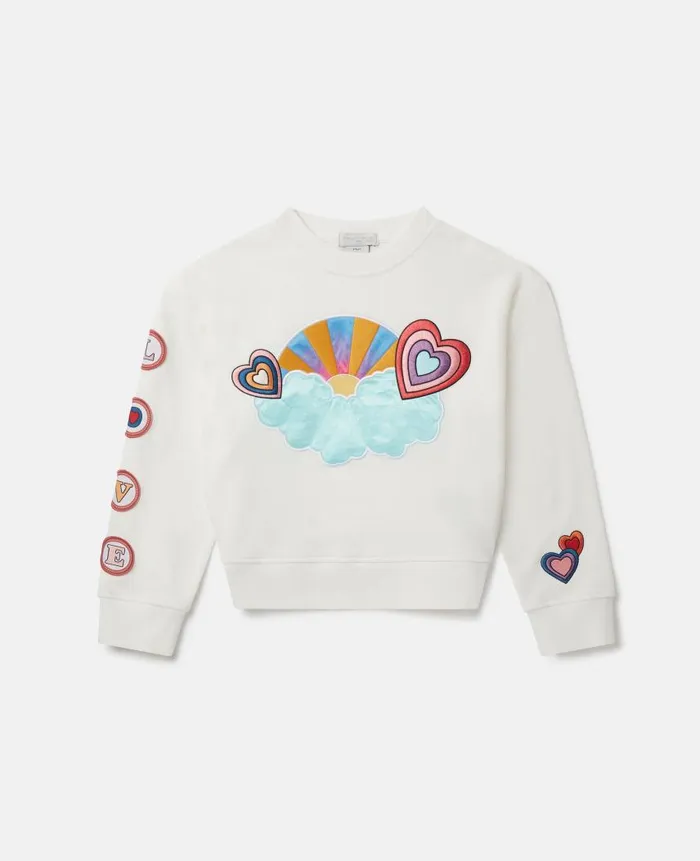 Kids Sweaters and Cardigans Stella McCartney I Love You Embroidered Sweatshirt I Love You Kids Sweaters and Cardigans Stella McCartney I Love You Embroidered Sweatshirt I Love You