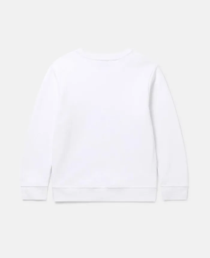 Kids Sweaters and Cardigans Stella McCartney Logo Sunshine Sweatshirt White