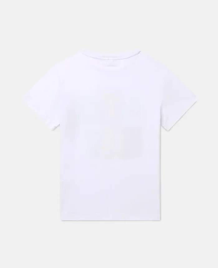 Kids TShirts And Sweatshirt Stella McCartney Letter Blocks Print TShirt White