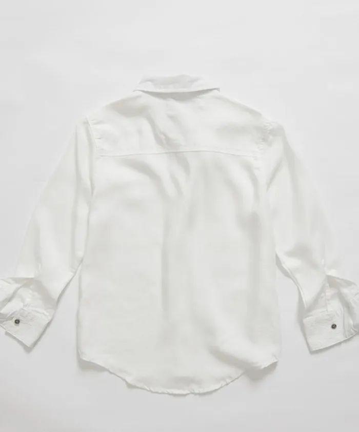 KIDS WHITE SOHO SHIRT WomenKids One Teaspoon Denim Tops