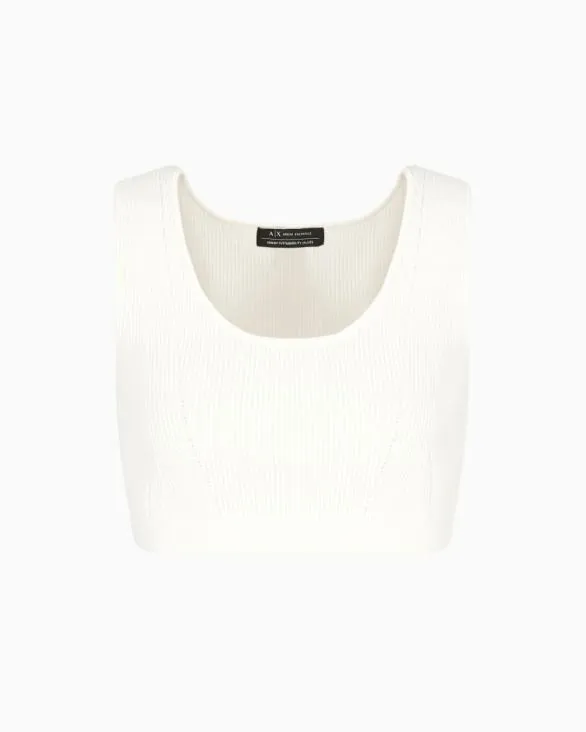Knitted Tops White Women Armani Knitwear