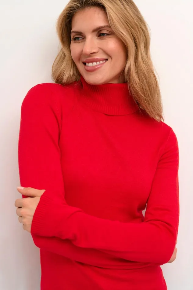 Knitwear and Cardigans Women CULTURE CUannemarie Pullover Chinese Red Melange