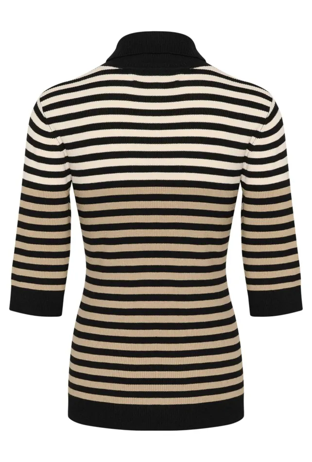 Knitwear and Cardigans Women CULTURE CUannemette Pullover Blackwhitecapdune