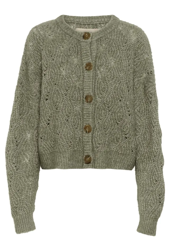 Knitwear and Cardigans Women CULTURE CUkimmy Cardigan Dusky Green Melange