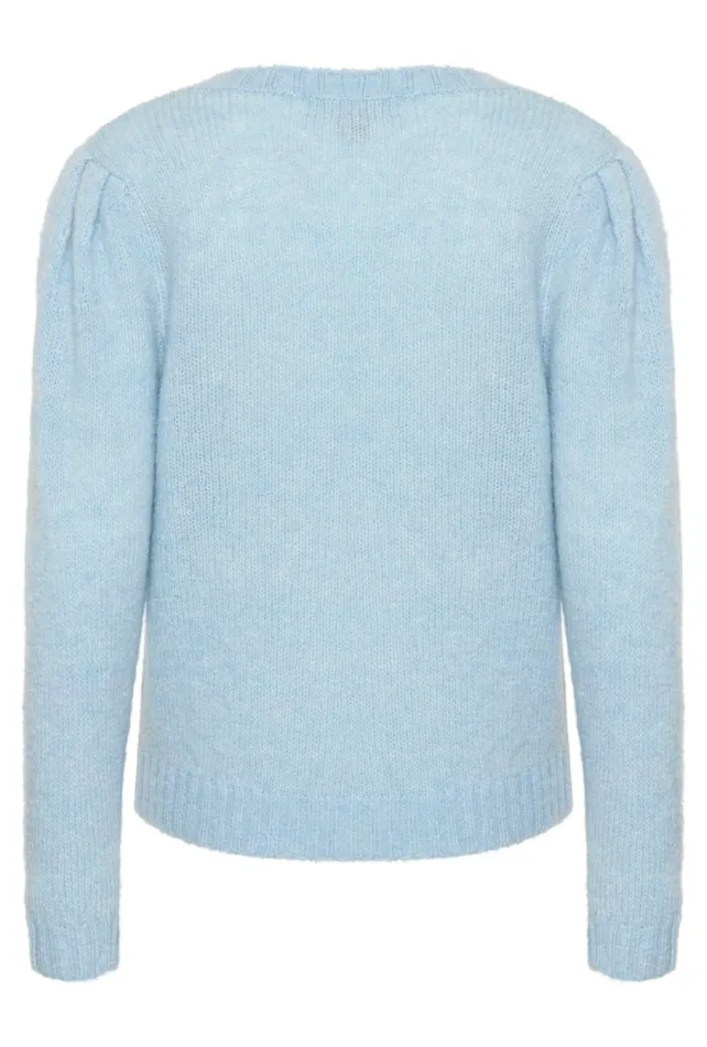 Knitwear and Cardigans Women CULTURE CUosa Pullover Cashmere Blue Melange