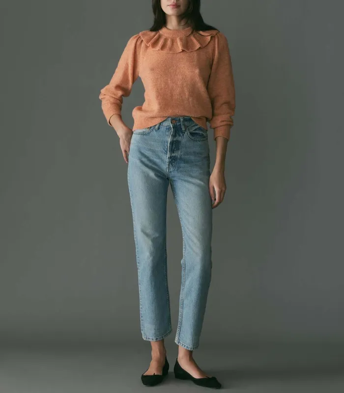 Knitwear Women DEN Azaria Sweater Coral Knitwear Women DEN Azaria Sweater Coral