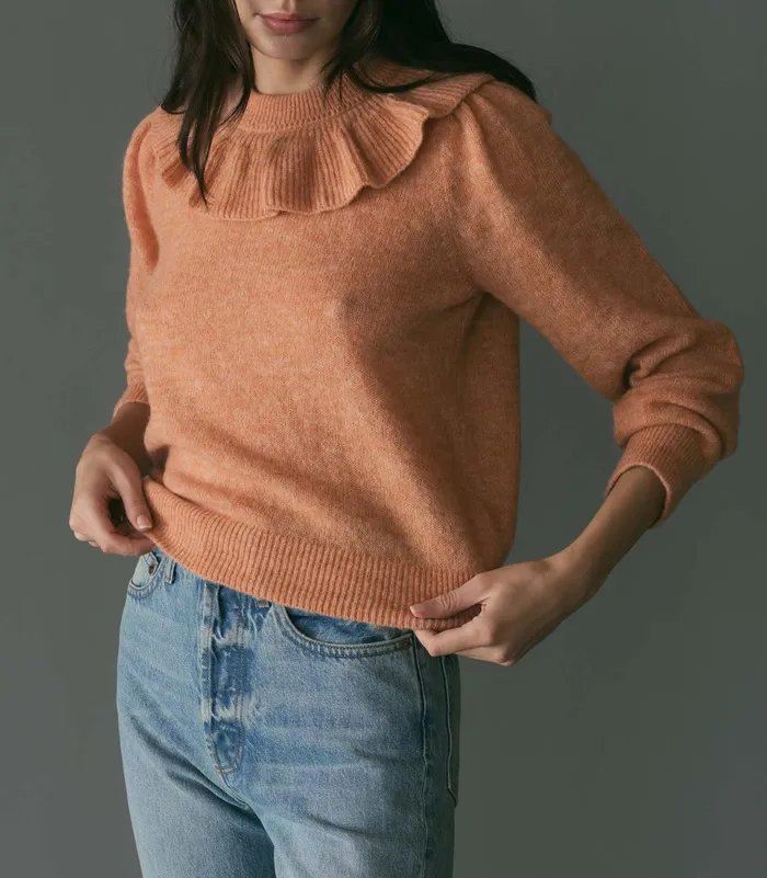 Knitwear Women DEN Azaria Sweater Coral Knitwear Women DEN Azaria Sweater Coral