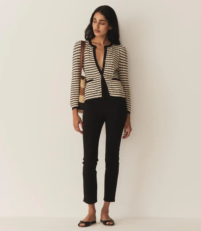 Knitwear Women DEN Therese Cardigan Allaire Stripe Knitwear Women DEN Therese Cardigan Allaire Stripe
