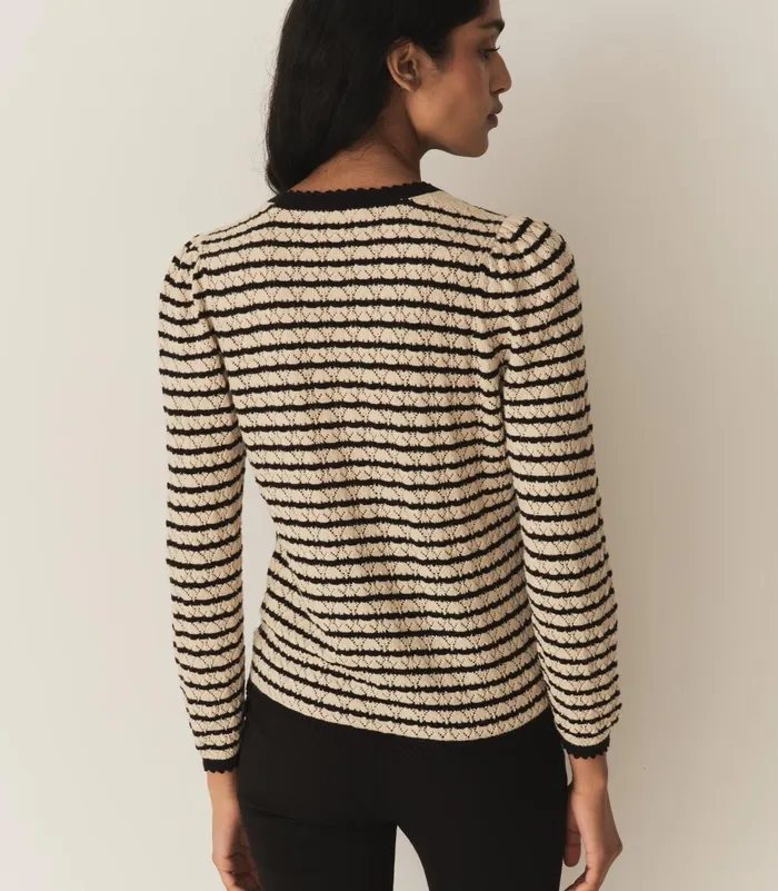 Knitwear Women DEN Therese Cardigan Allaire Stripe Knitwear Women DEN Therese Cardigan Allaire Stripe