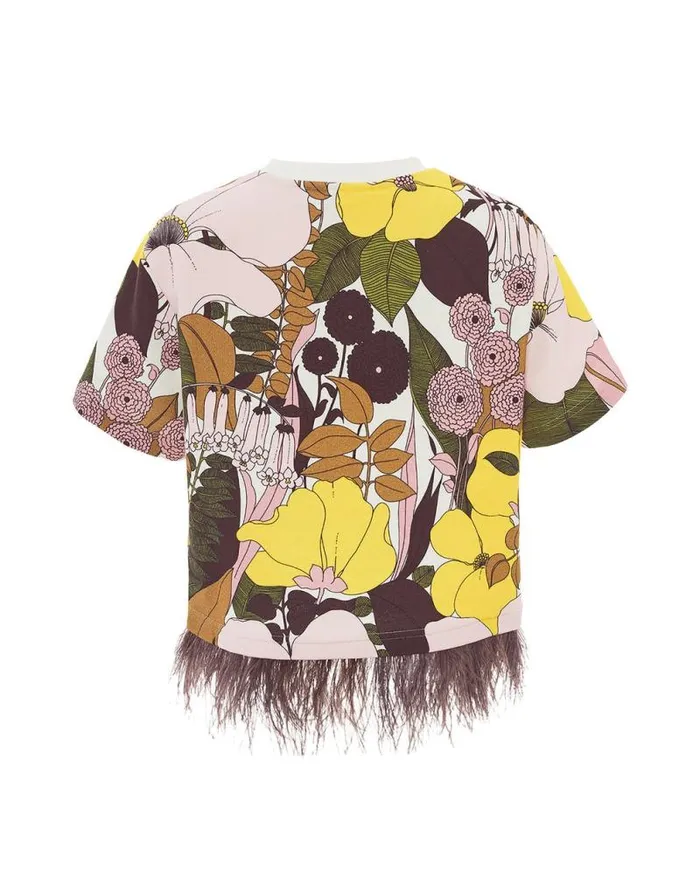 La Scala Tee Big Flower Rose Women La Double J Shirts and Tops La Scala Tee Big Flower Rose Women La Double J Shirts and Tops