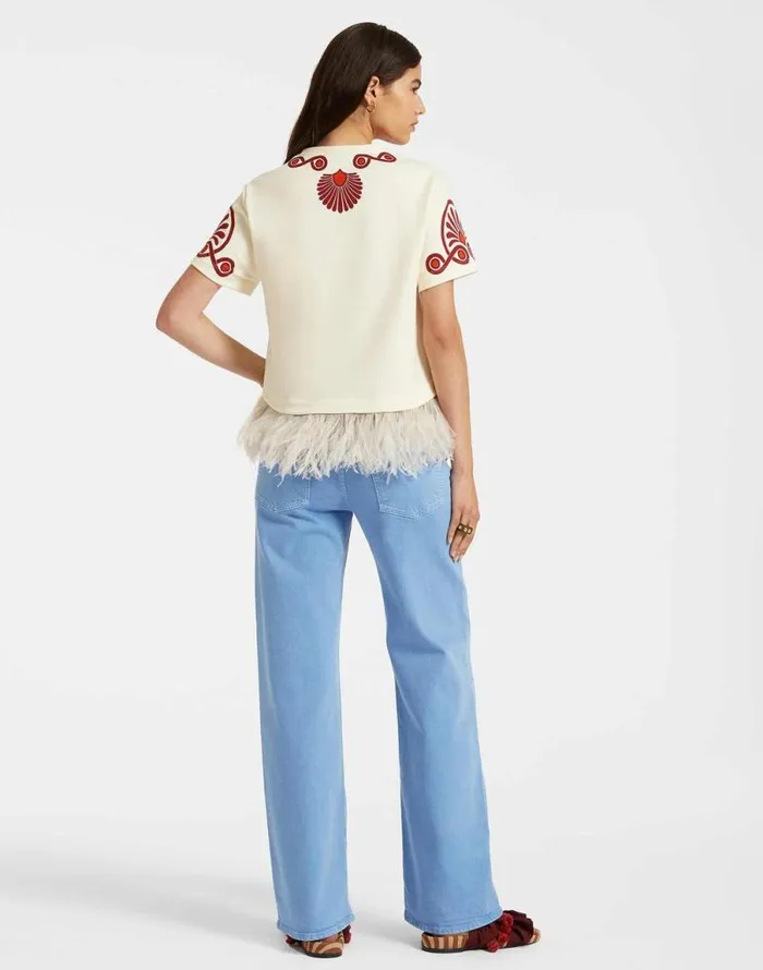 La Scala Tee Medallion Place Cream Women La Double J Shirts and Tops La Scala Tee Medallion Place Cream Women La Double J Shirts and Tops