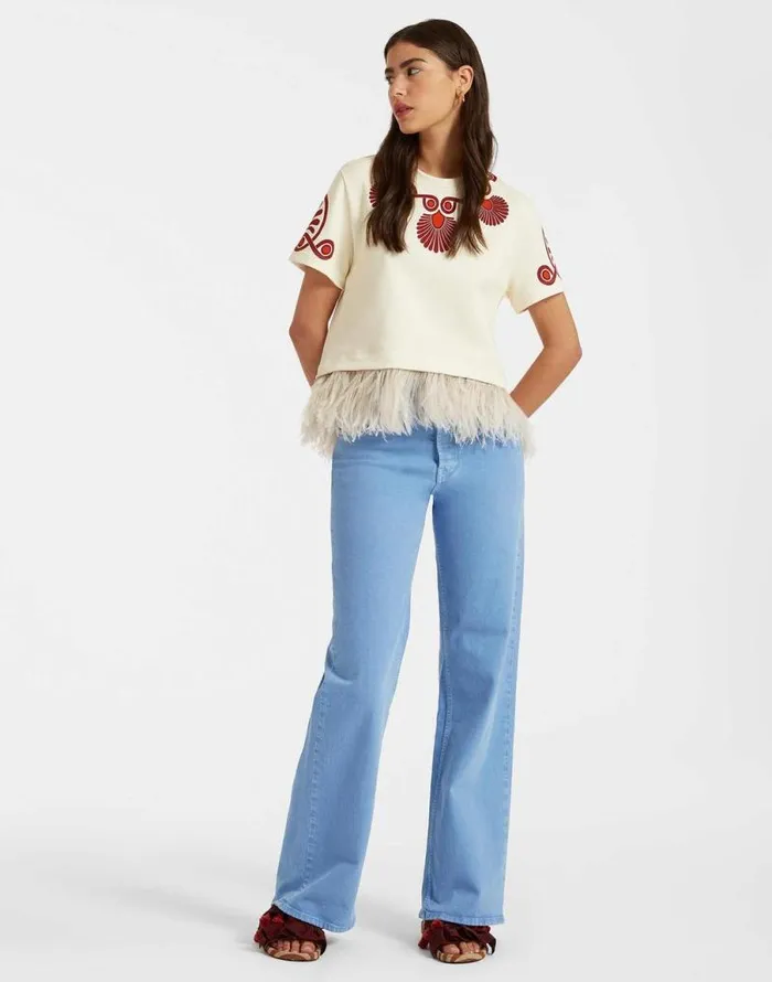 La Scala Tee Medallion Place Cream Women La Double J Shirts and Tops La Scala Tee Medallion Place Cream Women La Double J Shirts and Tops