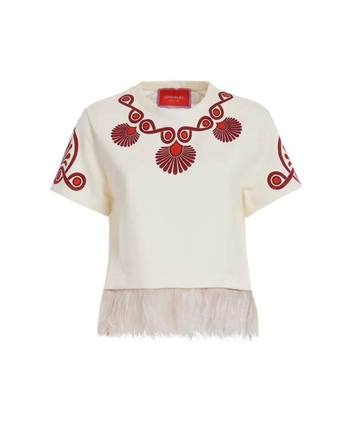La Scala Tee Medallion Place Cream Women La Double J Shirts and Tops La Scala Tee Medallion Place Cream Women La Double J Shirts and Tops
