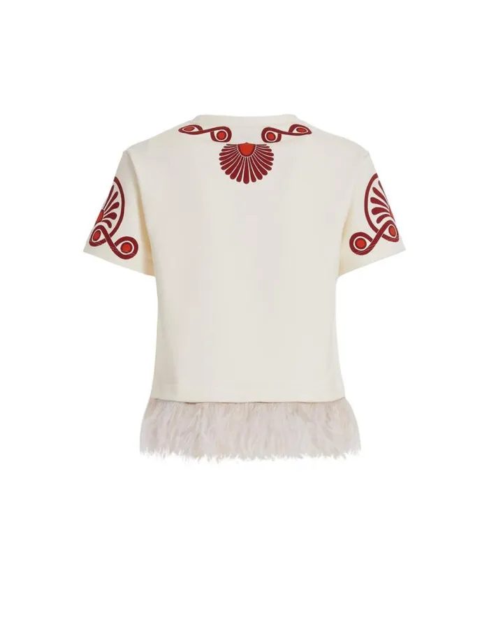 La Scala Tee Medallion Place Cream Women La Double J Shirts and Tops La Scala Tee Medallion Place Cream Women La Double J Shirts and Tops