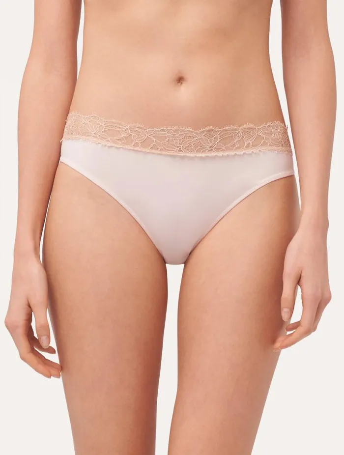 Lace Medium Brief In Pink Lingerie La Perla Midrise