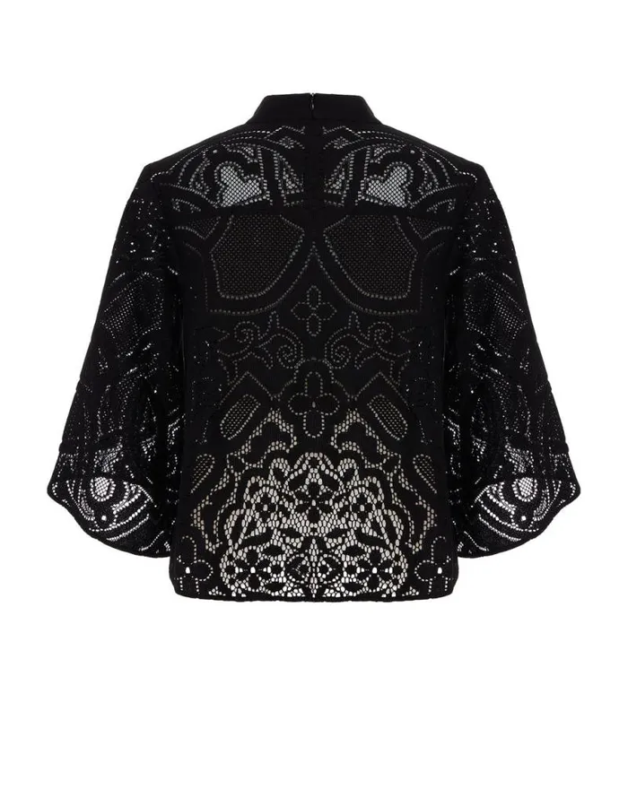 Lacey Make An Exit Top Solid Black Women La Double J Shirts and Tops