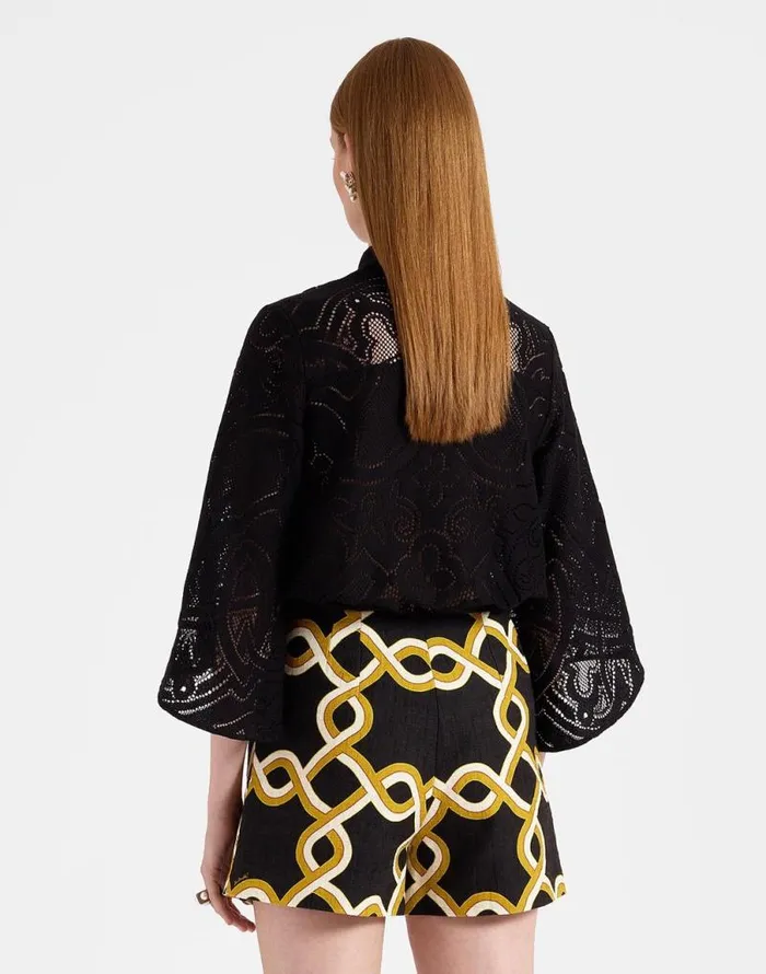 Lacey Make An Exit Top Solid Black Women La Double J Shirts and Tops