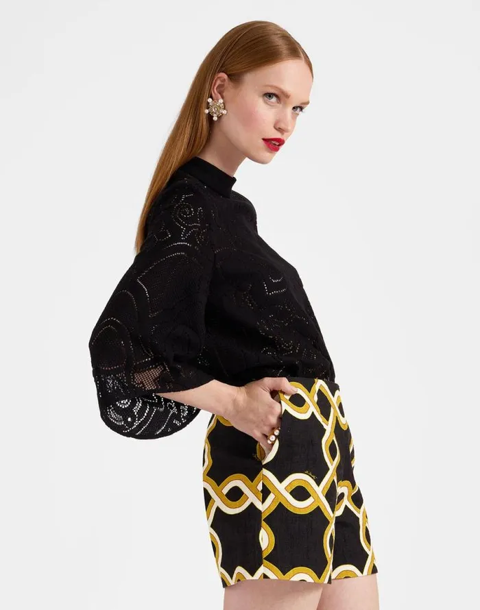 Lacey Make An Exit Top Solid Black Women La Double J Shirts and Tops