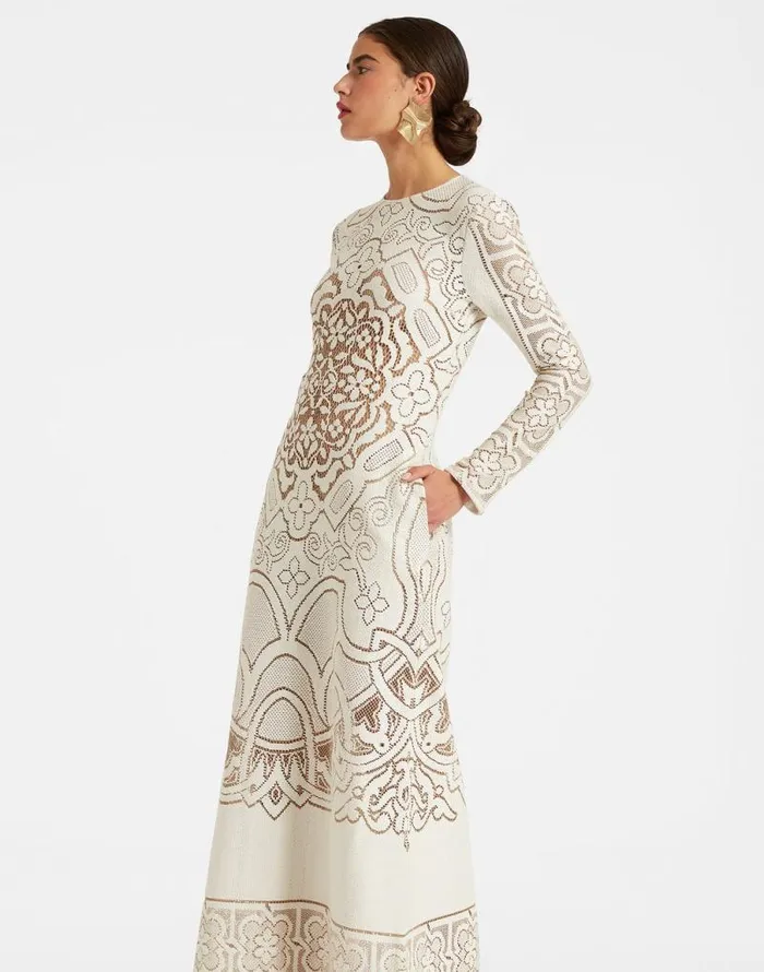 Lacey Swing Dress Solid White Smoke Women La Double J Dresses