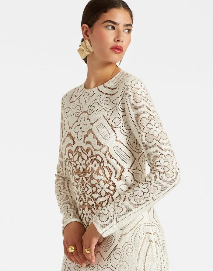 Lacey Swing Dress Solid White Smoke Women La Double J Dresses Lacey Swing Dress Solid White Smoke Women La Double J Dresses