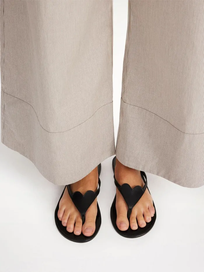 Ladina Leather Sandals Black Women By Malene Birger Shoes