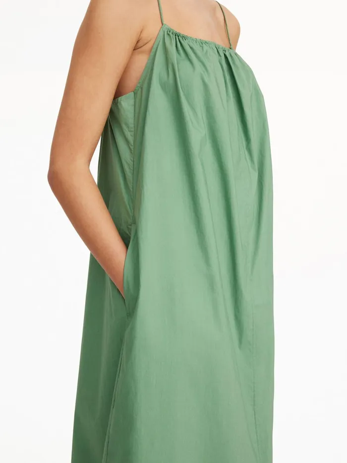 Lanney Organic Cotton Maxi Dress Comfrey Women By Malene Birger Dresses