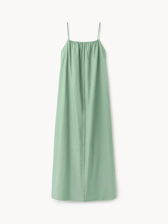 Lanney Organic Cotton Maxi Dress Comfrey Women By Malene Birger Dresses