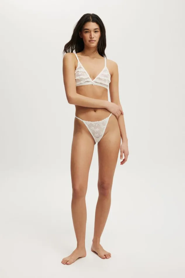 Layla Lace Triangle Bralette French Vanilla Women Cotton On Bras