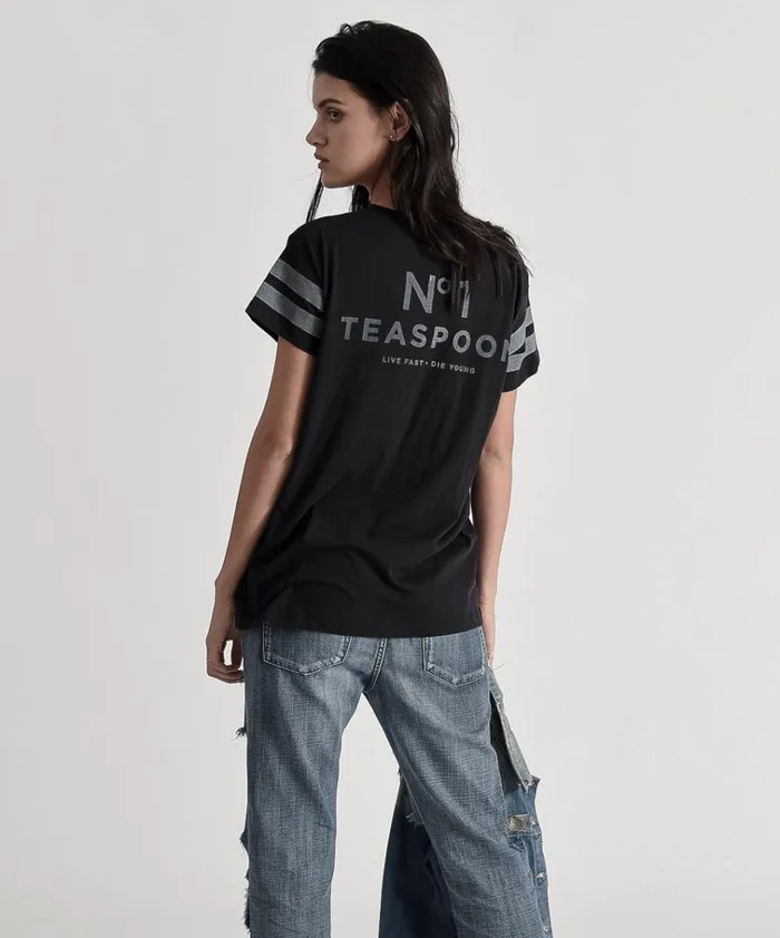 LE HUNT ONE TEE BLACK Women One Teaspoon Basic Tees