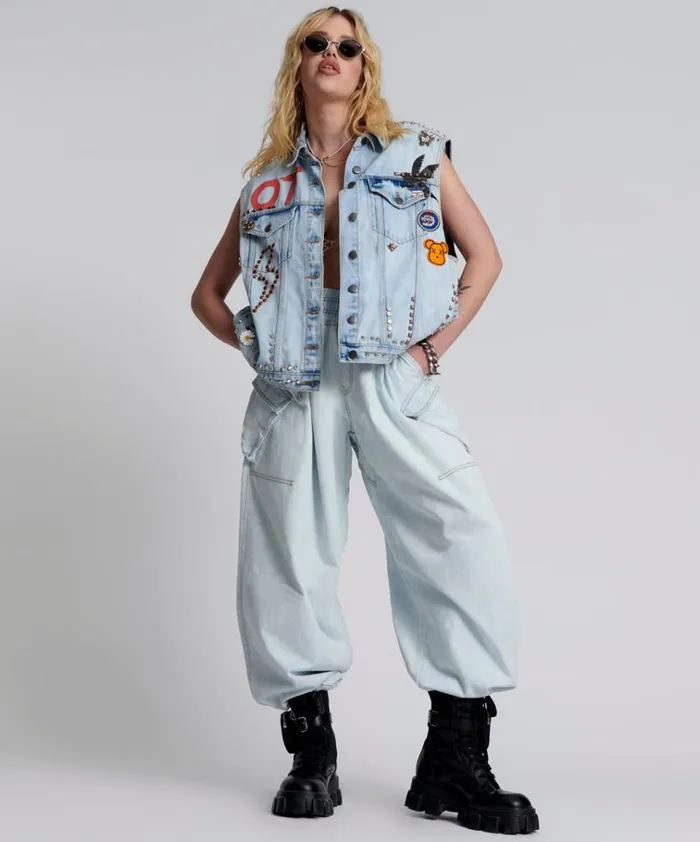 LE SURF DENIM PARACHUTE PANTS Women One Teaspoon Bottoms