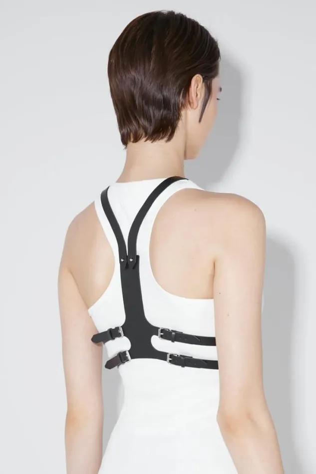 Leather Harness Black Women MISBHV Tops