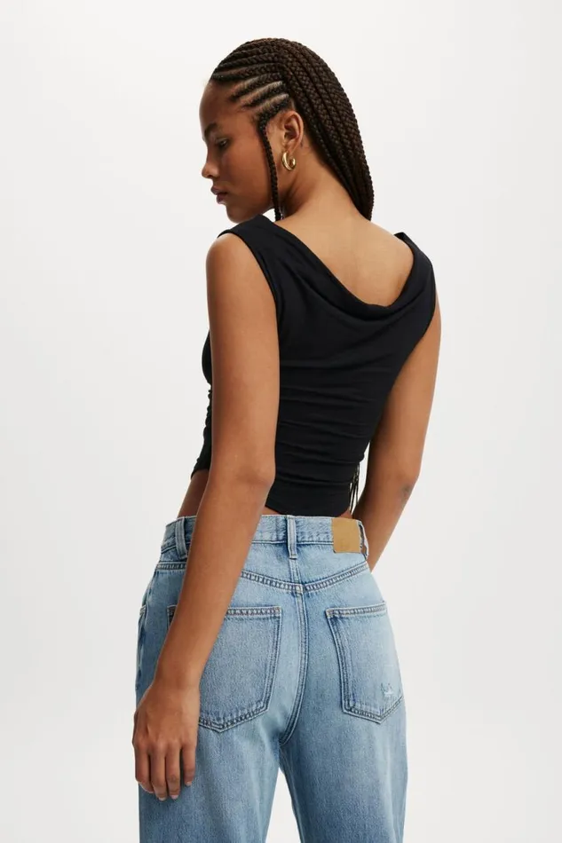 Lexa Off The Shoulder Top Black Women Cotton On Tops