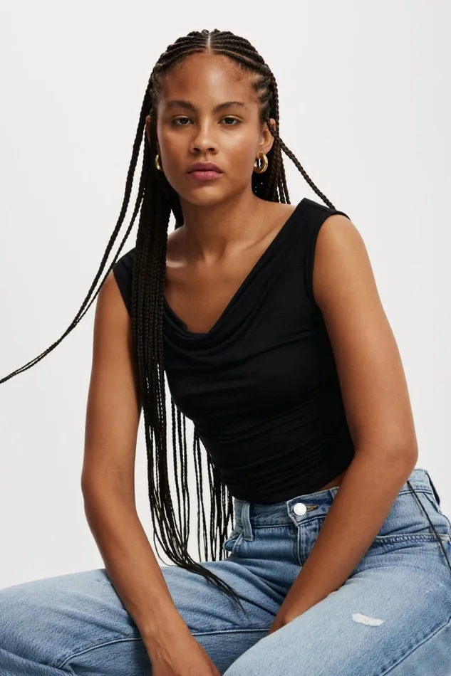Lexa Off The Shoulder Top Black Women Cotton On Tops
