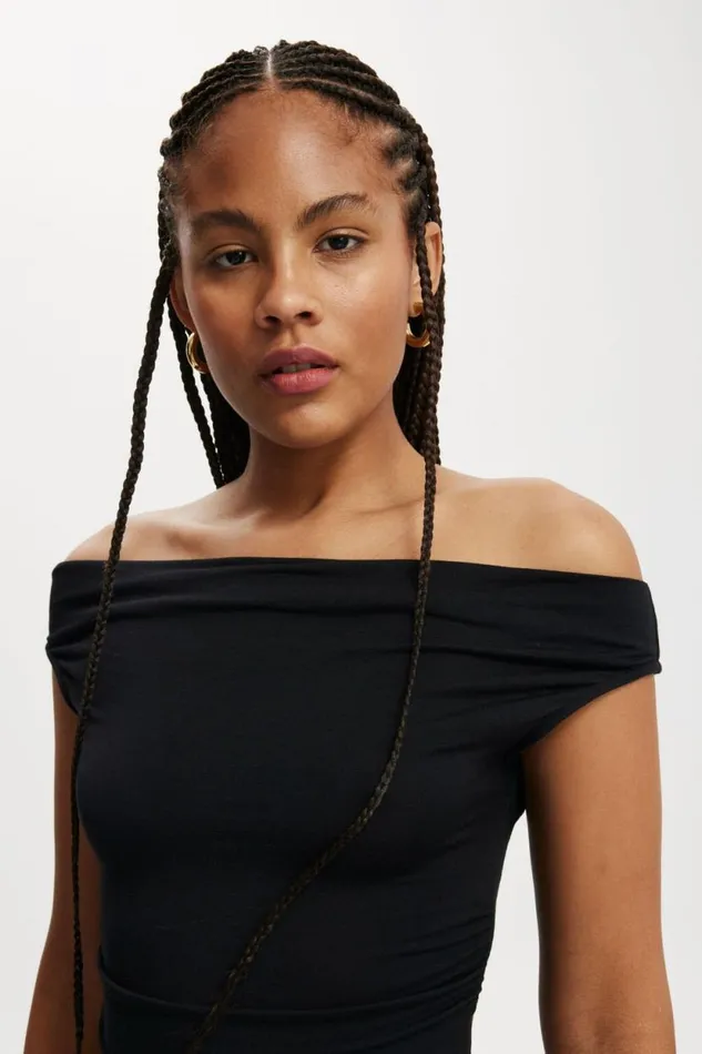 Lexa Off The Shoulder Top Black Women Cotton On Tops