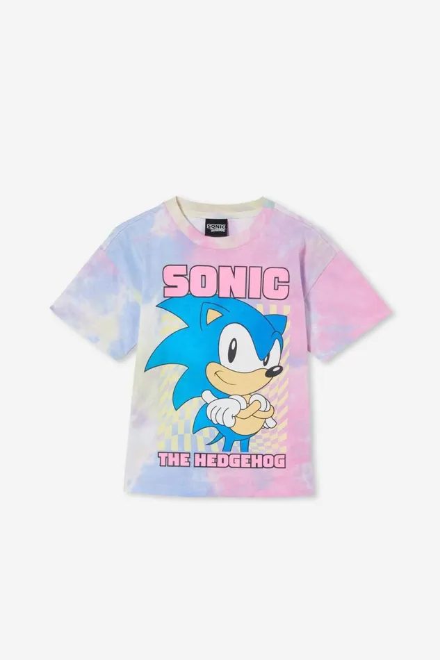 License Drop Shoulder Short Sleeve Tee Lcn Seg Sonic The Hedgehogtie Dye Girls Cotton On Tops and TShirts License Drop Shoulder Short Sleeve Tee Lcn Seg Sonic The Hedgehogtie Dye Girls Cotton On Tops and TShirts