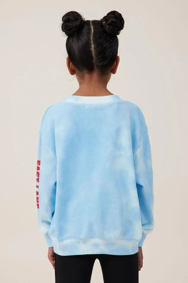 License Dusty Fleece Crew Neck Lcn Seg Sonic Life In The Fast Lanesky Haze Girls Cotton On Sweatshirts and Sweatpants