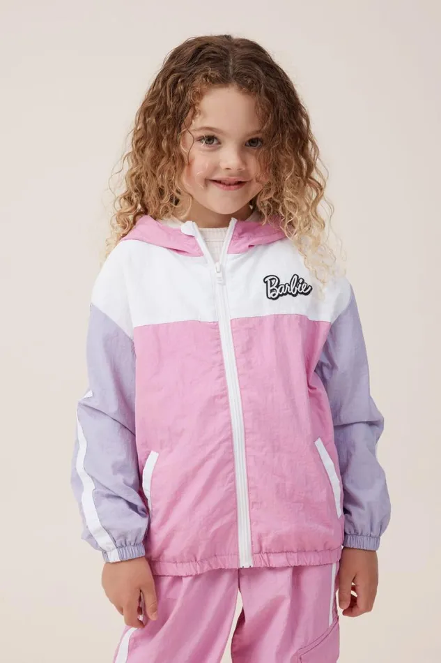 License Spray Jacket Lcn Mat Barbiepink Gerbera Girls Cotton On Jackets and Sweaters